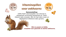 Vitaminepillen mix (GimCat ) 180 g =/- 300 stuks