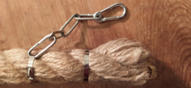 Hemp rope Ø 40 mm, attachement available. Max length 20 m - €3,50 per meter
