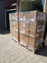 De nieuwe airco's zijn binnen !!