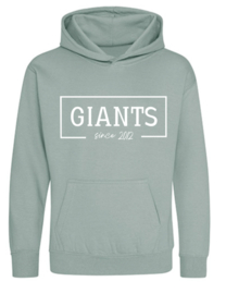 PRE-ORDER HOODIE 'GIANTS' DUSTY GREEN KIDS