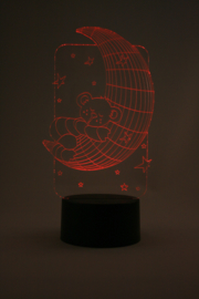 Slapende beer led lamp