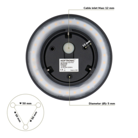 LED Wandlamp Casper zwart - Hoftronic