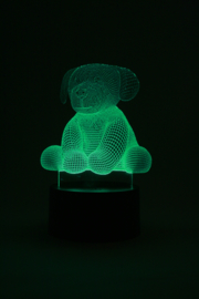 Knuffel hondje 2 led lamp