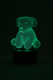 Knuffel hondje 1 led lamp