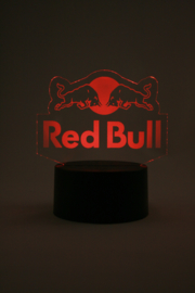 Red Bull Led Lamp Wilt U Er Een Led Base Bij Bestellen Ja Zwart Met Afstandsbediening Dranken Ledmania Nl
