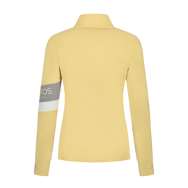 MrsRos Softshell trainingsvest  Stripe Soft Yellow
