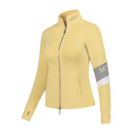 MrsRos Softshell trainingsvest  Stripe Soft Yellow