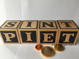 Houten blokken Sint of Piet