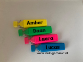 Marker met naam