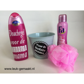 Doucheset "liefste mama/oma"