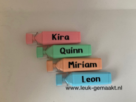 Marker met naam