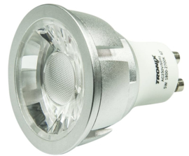 LED GU-10 Zilver 5 Watt COB 1800~2700K Vlamverduistering