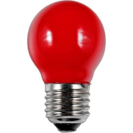 Led kogellamp E27 rood