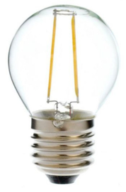 LED Filament lamp G45 2 Watt Warm Wit 2700K