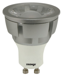 LED GU-10 Zilver 5 Watt COB 4000K 40° Dimbaar