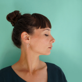 silver earrings circle