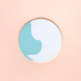 porcelain brooch Tondo