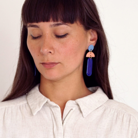 porcelain earrings Joyeux