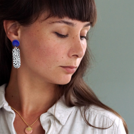 porcelain earrings Lungo