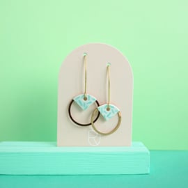 porcelain earrings Circle