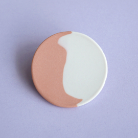 porcelain brooch Tondo