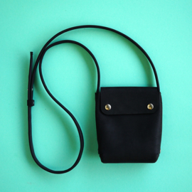 small leather handbag