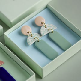 porcelain earrings Joyeux