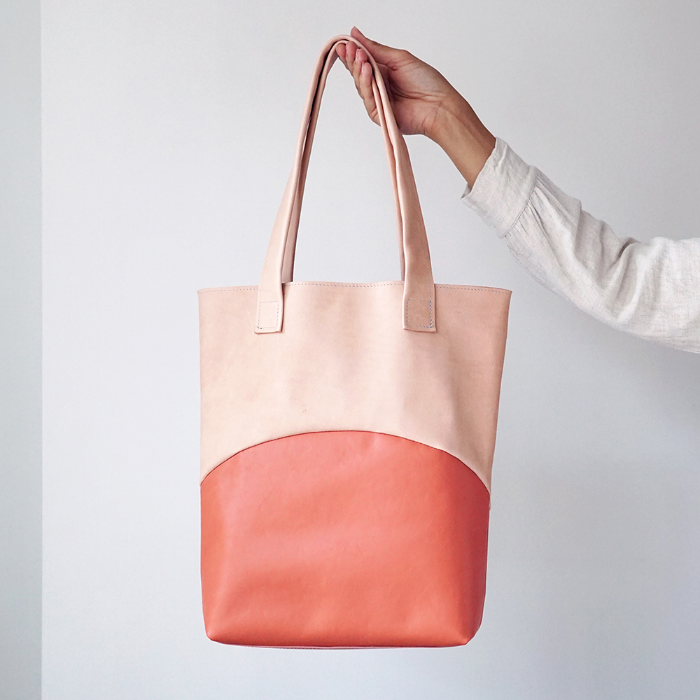 leather shopper Mare
