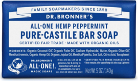 Pure Castille Bar Soap 140g - Dr. Bronner's