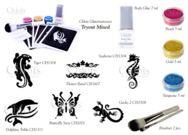 Chloïs Tryout Glittertattooset Mixed