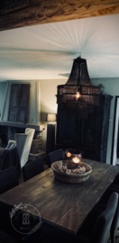 Hanglamp Casablanca zwart  L 60 cm ( Showmodel)