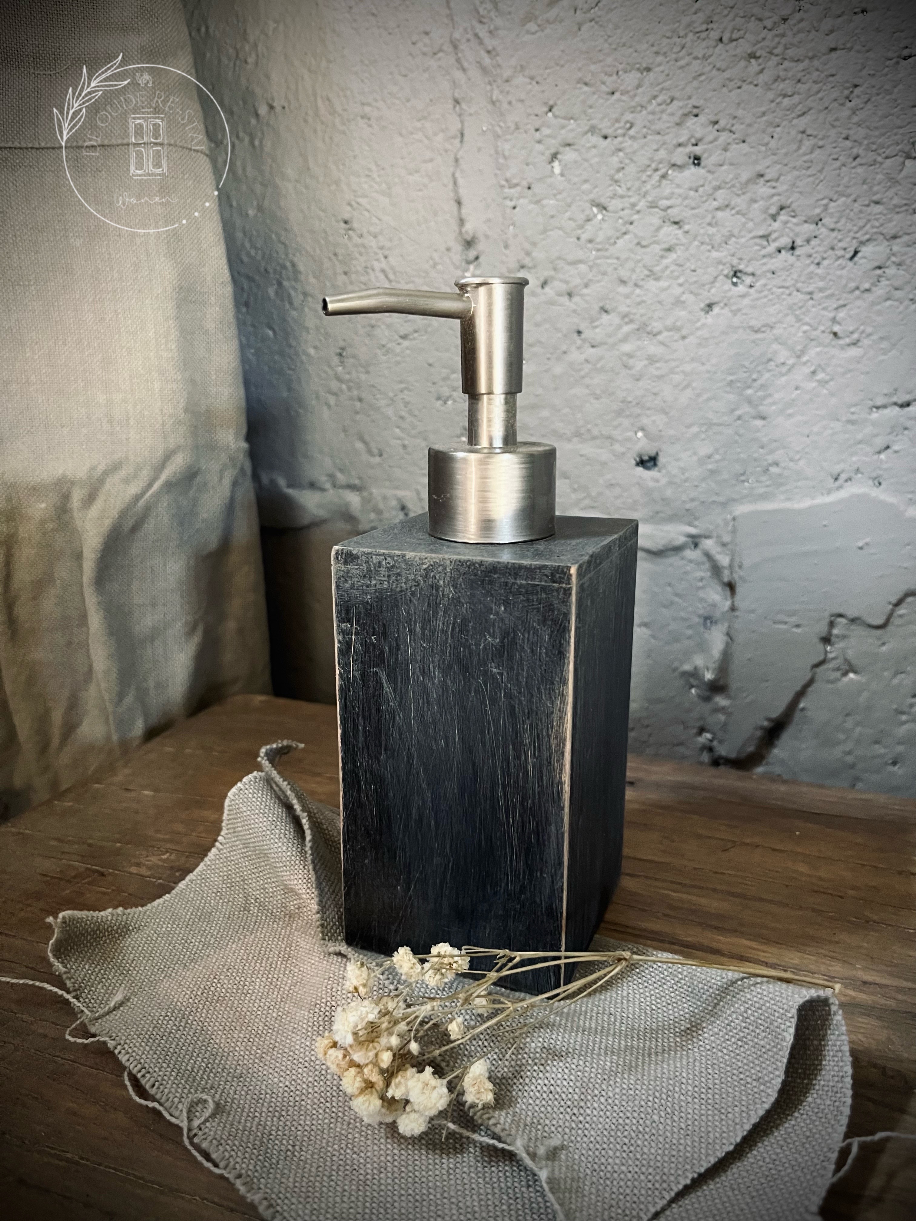 Houten zeepdispenser