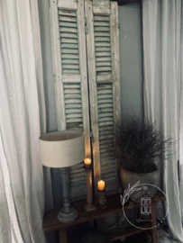 Oude Houten louvreluik Ibiza
