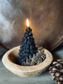 Led kaars kerstboom zwart