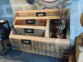 Houten bureau organizer