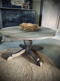 Eikenhouten salontafel rond