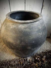 Sobere oude stenen kruik Noir 50