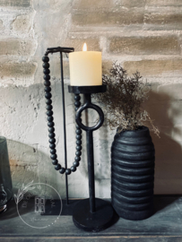 Houten ketting op stalen frame