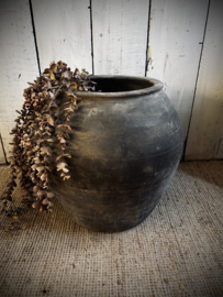 Sobere oude stenen kruik Noir 50