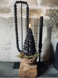 Led kaars kerstboom zwart