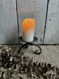 3-arms kandelaar roest bruin