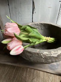 Bosje kunsttulpen lichtroze 30 cm