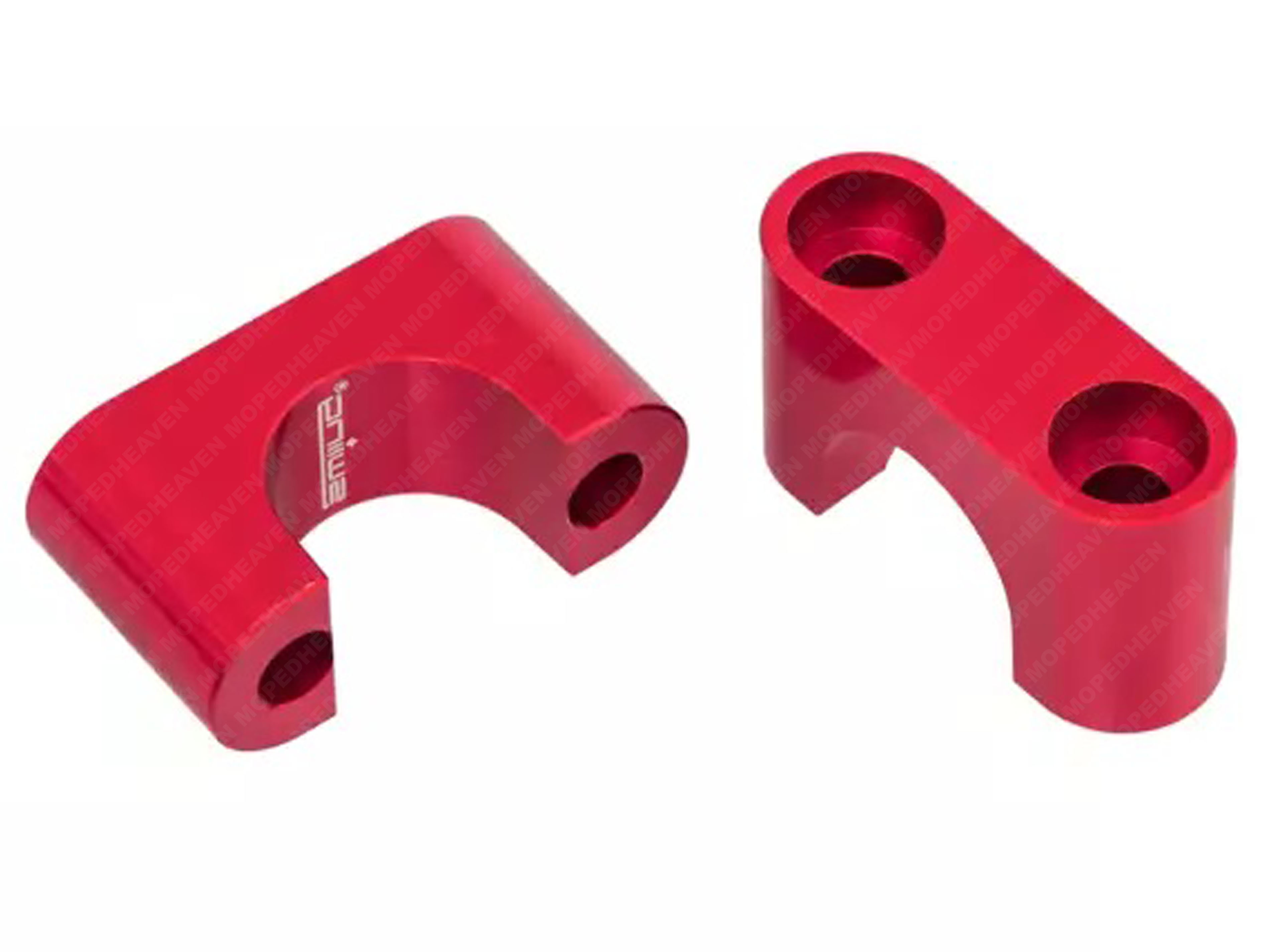 Lenkerhalter Satz Aluminium Rot Swiing! Puch Maxi