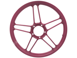 5 Star Alloy Cast Wheel 17 Inch Powdercoated Pink with Flakes! 17 x 1.35 Puch Maxi