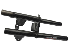 Kroontstuk EBR Voorvork Zwart met Stuurslot Bevestiging als Origineel Puch Maxi