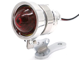 Taillight Chrome / Red Vintage Caferacer Style! LED Universal