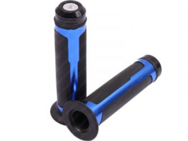 Handle grips set 22mm - 24mm 134mm Black / Blue CNC Sportline Universal