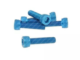 Bolt set Allen M5 x 20mm Anodized Blue 6-Pieces Universal