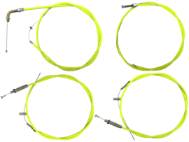 Kabel set Neon Geel compleet 4-Delig Puch Maxi