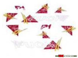 Sticker set red / yellow Puch P1 Intercity